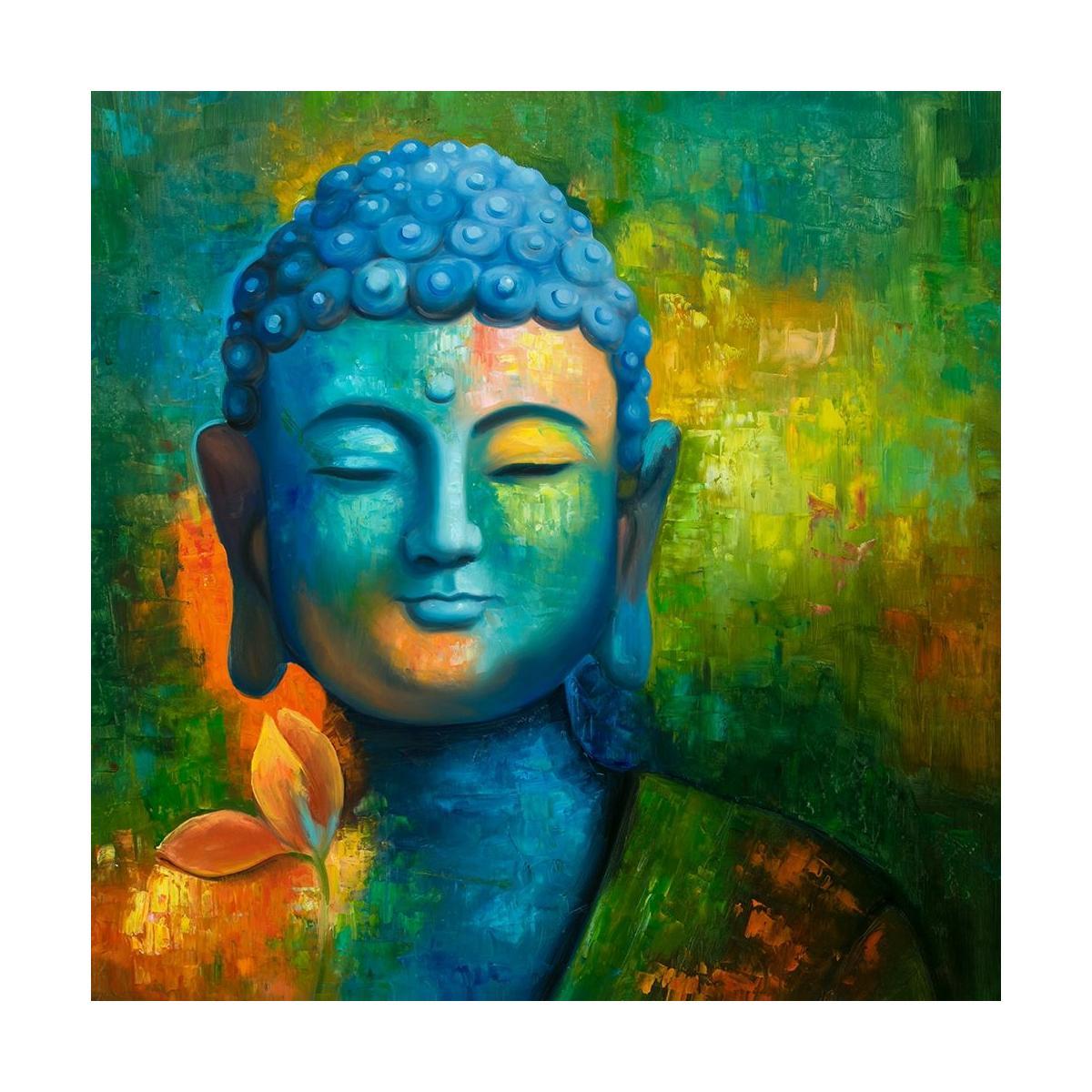 Buddha Vastu Canvas Painting for home and office decor, unframed, printed on 100% cotton canvas base.