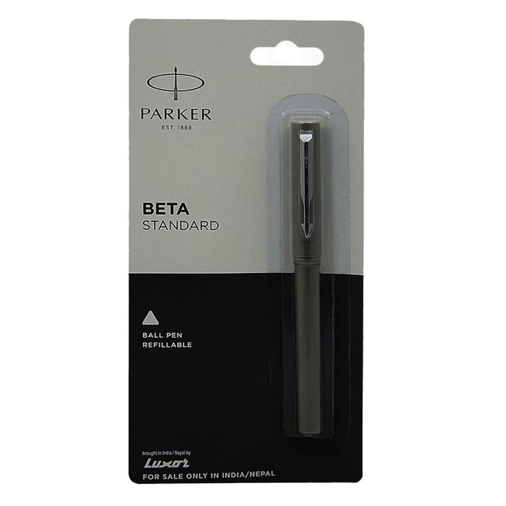 Parker Beta Ball Pen Blue, Stainless Steel 