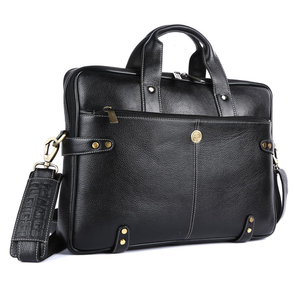 Hammonds Flycatcher Original Bombay Brown Leather Laptop Messenger Bag