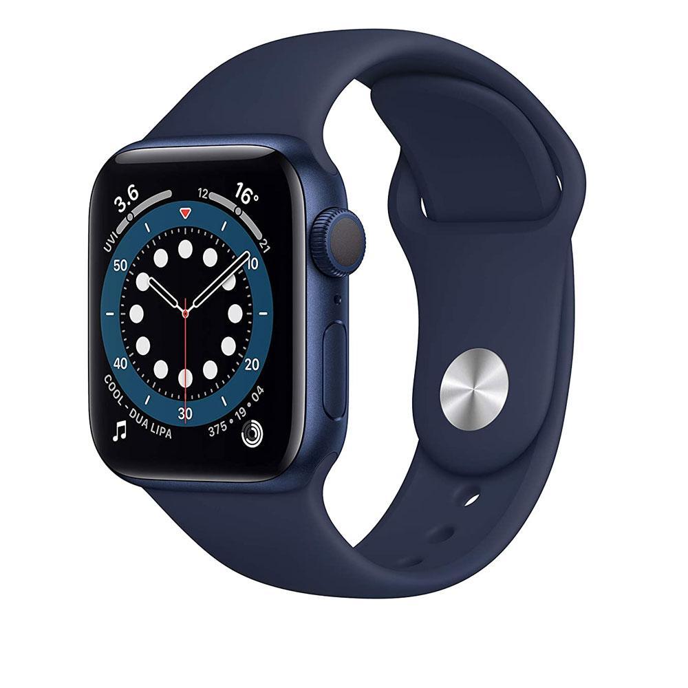 New Apple Watch Series 6 (GPS, 40mm) - Blue Aluminium Case with Deep Navy Sport Band
