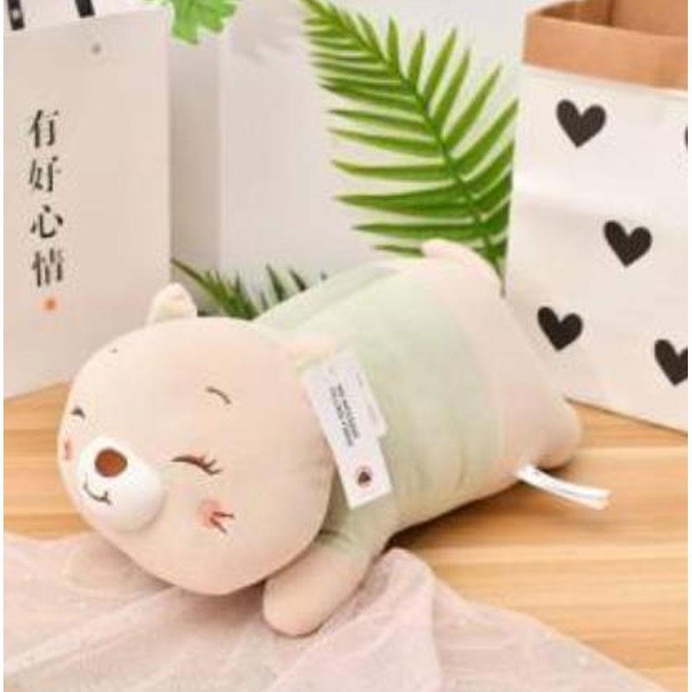 LARGE- SIZED LYING BEAR PLUSH DOLL