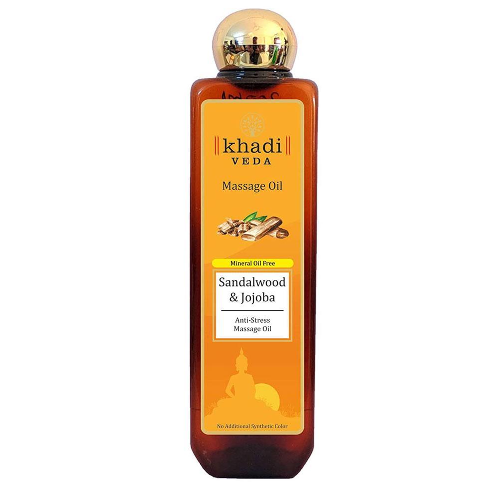 Khadi Veda Sandalwood & Jojoba Massage Oil - 200ml.
