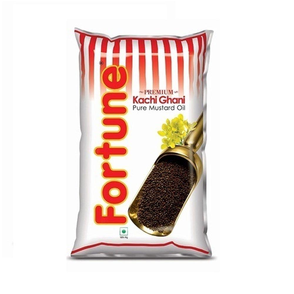 Fortune Kachi Ghani Mustard Oil Pouch 1 L