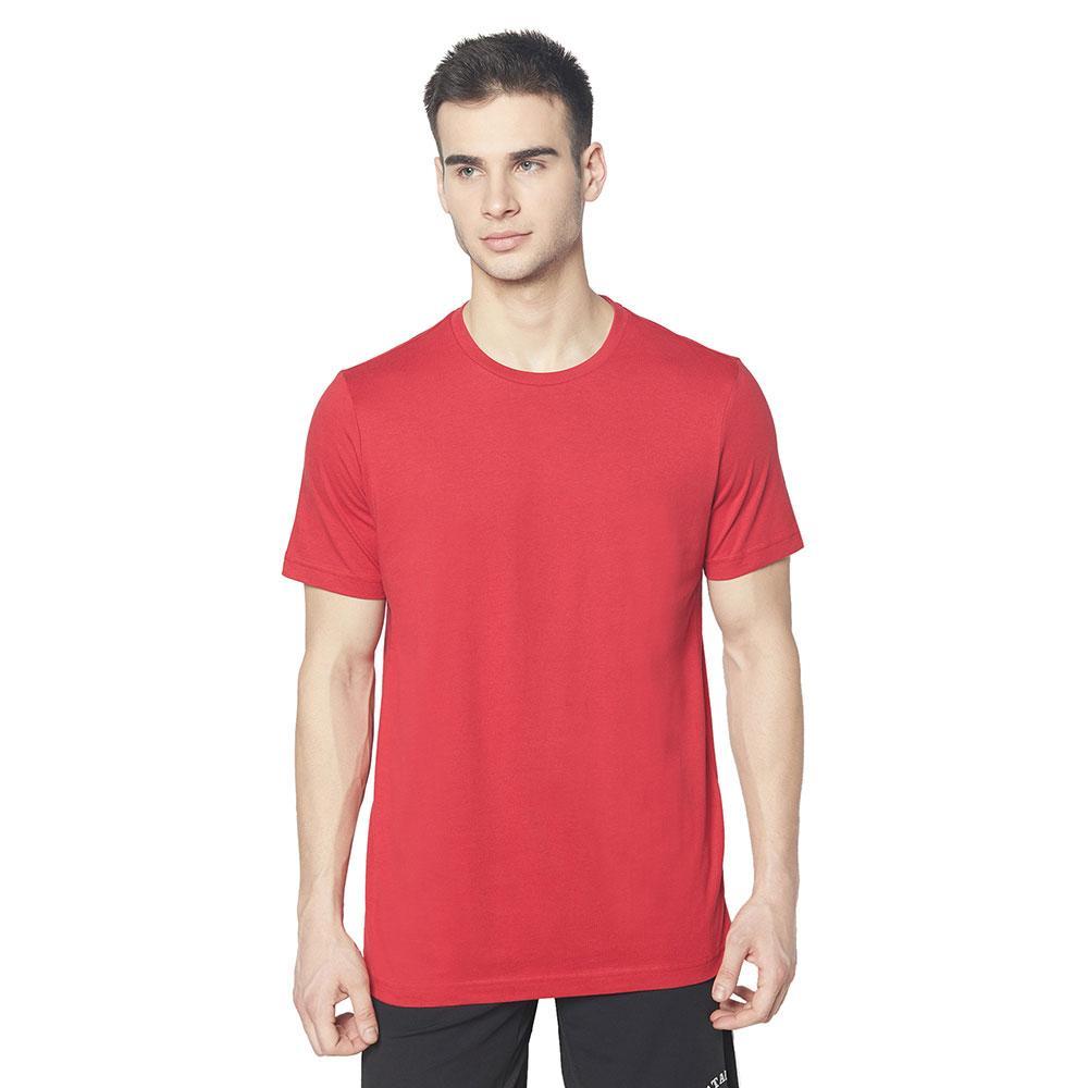 Picot Solid Men Round Neck Tshirt