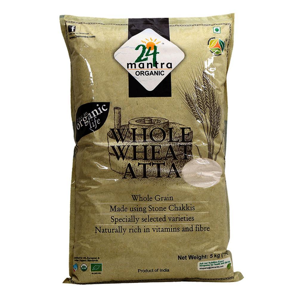 24 Mantra Organic Whole Wheat Atta 5kg