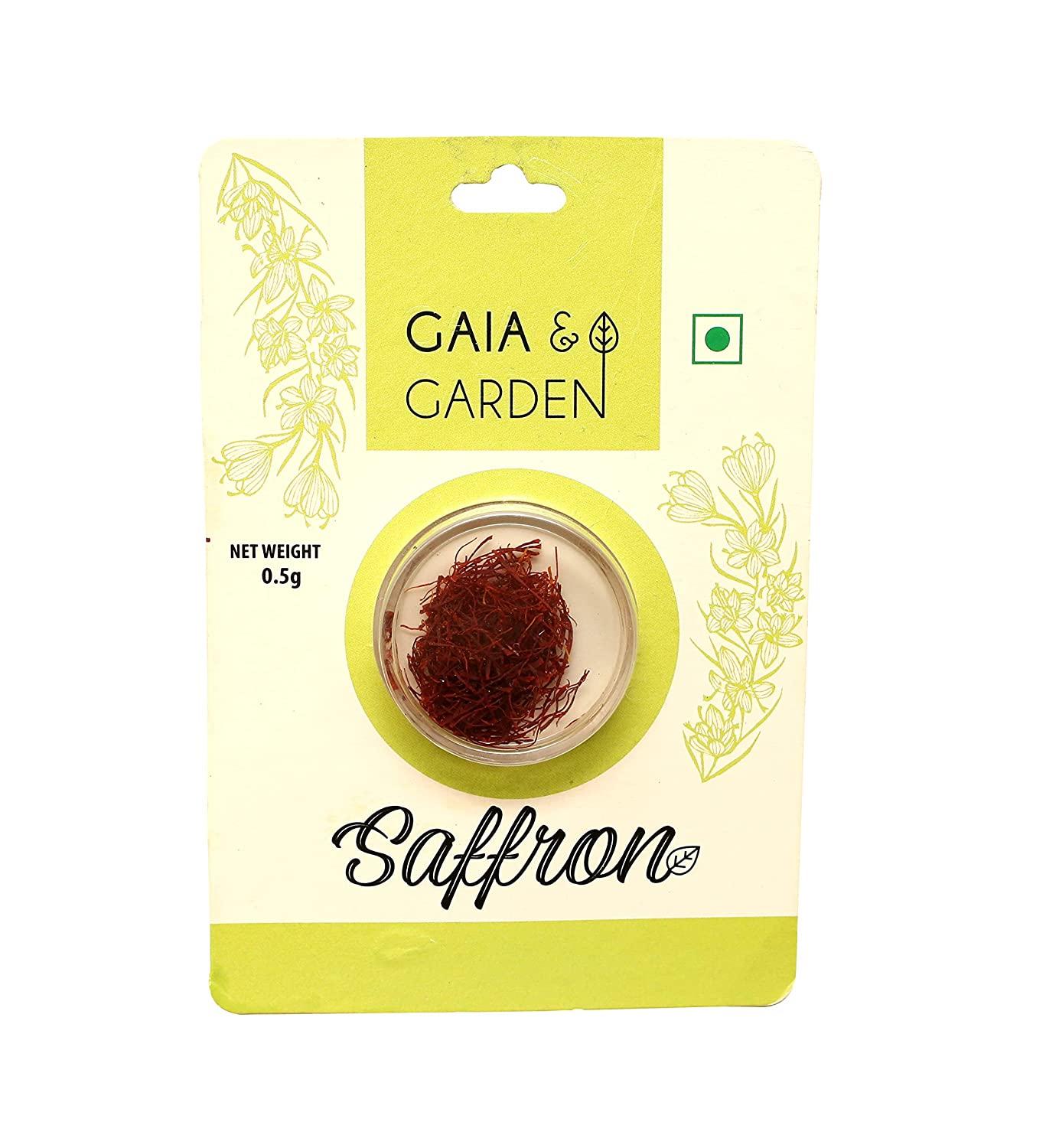Gaia & Garden Pure and Natural Saffron (Kesar)