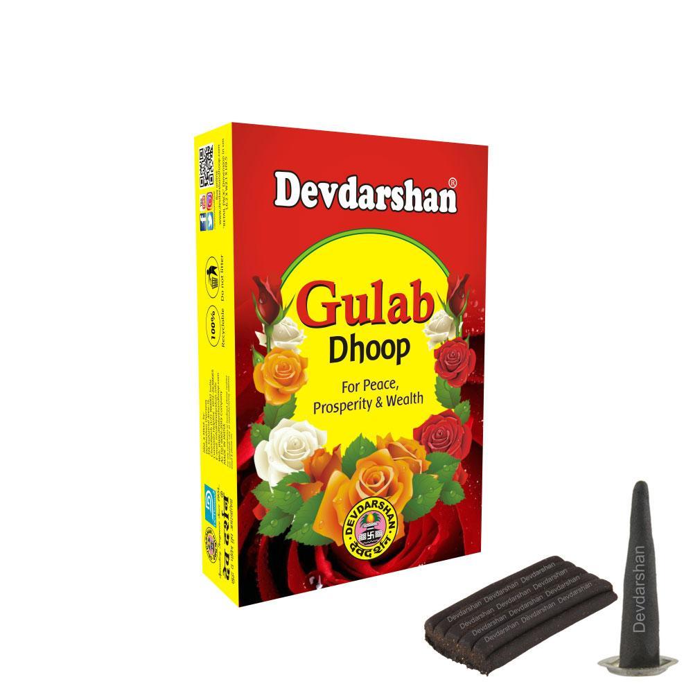 Devdarshan Gulab Dhoop (Pack Of 10)