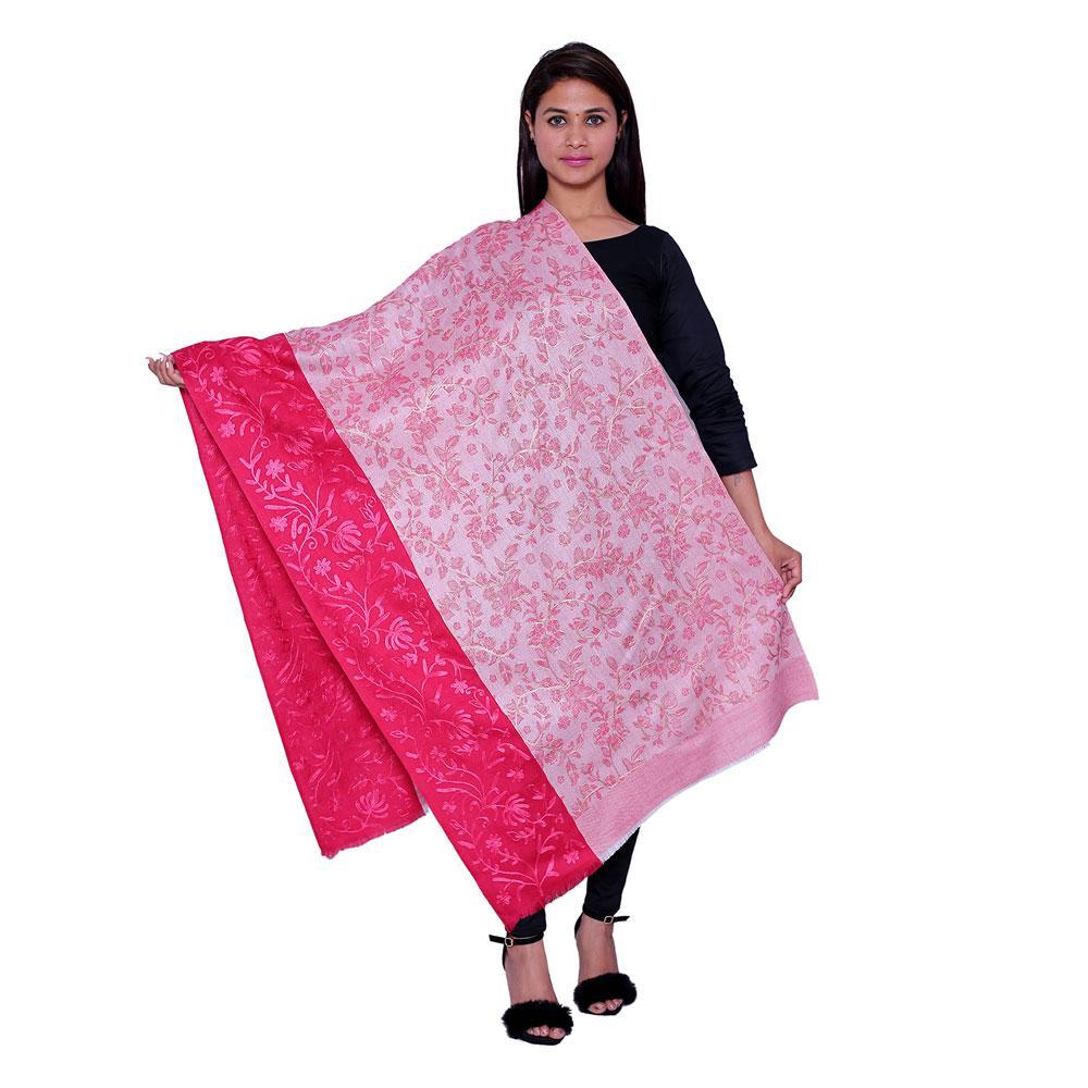 STOLR Girls's  Polywool Pink Stole/Wrap/Shawl for Girls &  Women Size W80*L28