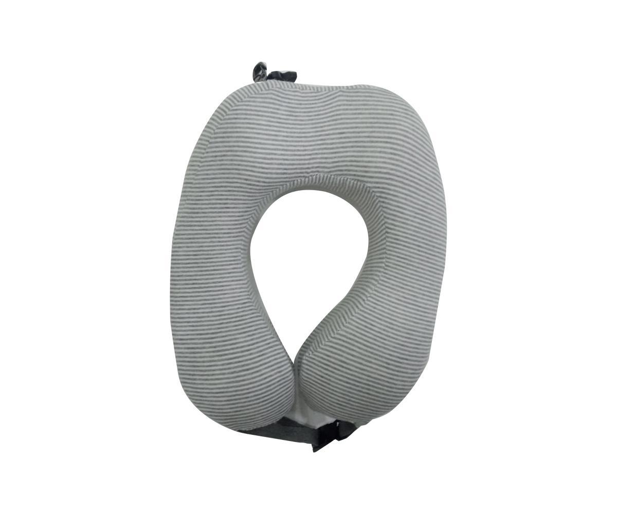 FASHION PINSTRIPE TRAVEL MEMORY COTTON U- SHAPED PILLOW