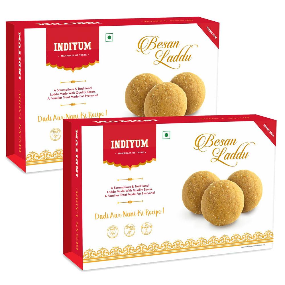 Indiyum Sweet Mithai Fresh Besan Laddu 