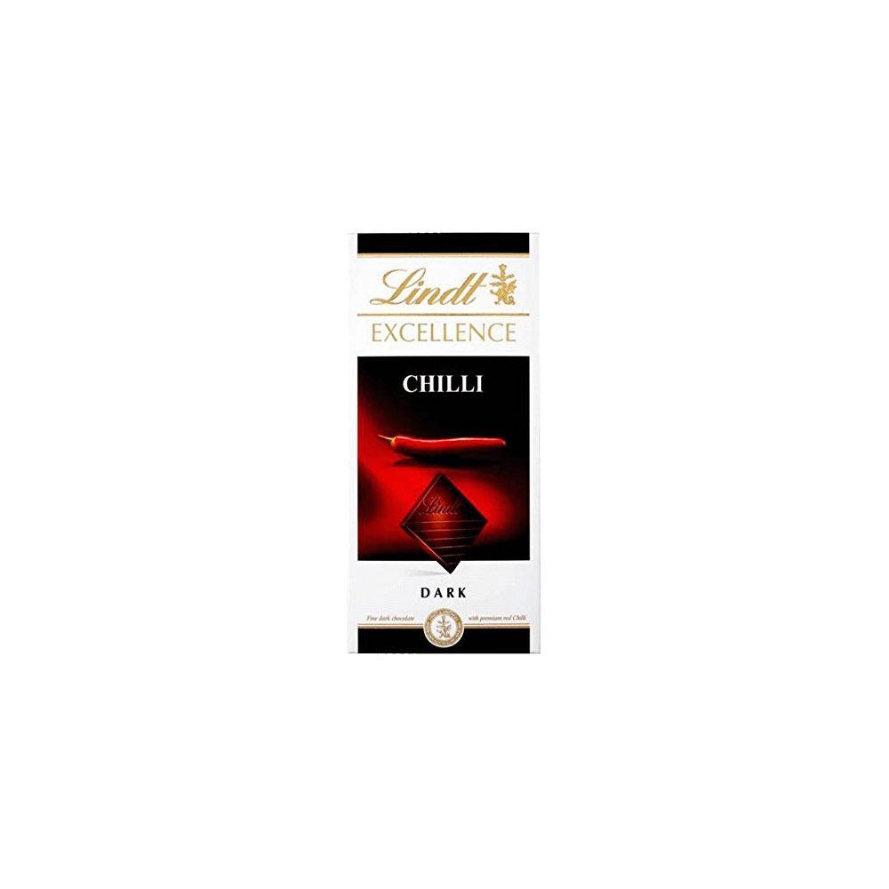 Lindt Excellence Chilli Intense Chocolate 100 Grams
