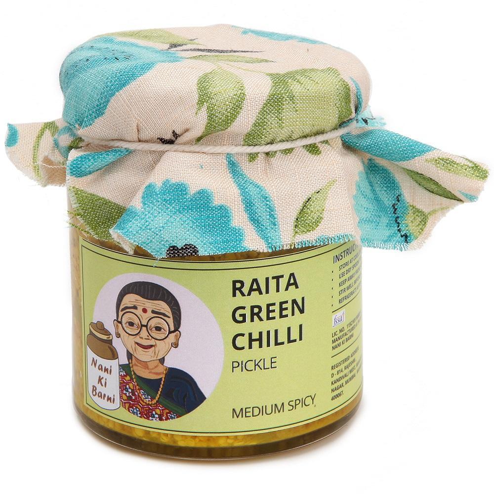 RAITA GREEN CHILLI PICKLE (MEDIUM SPICY)