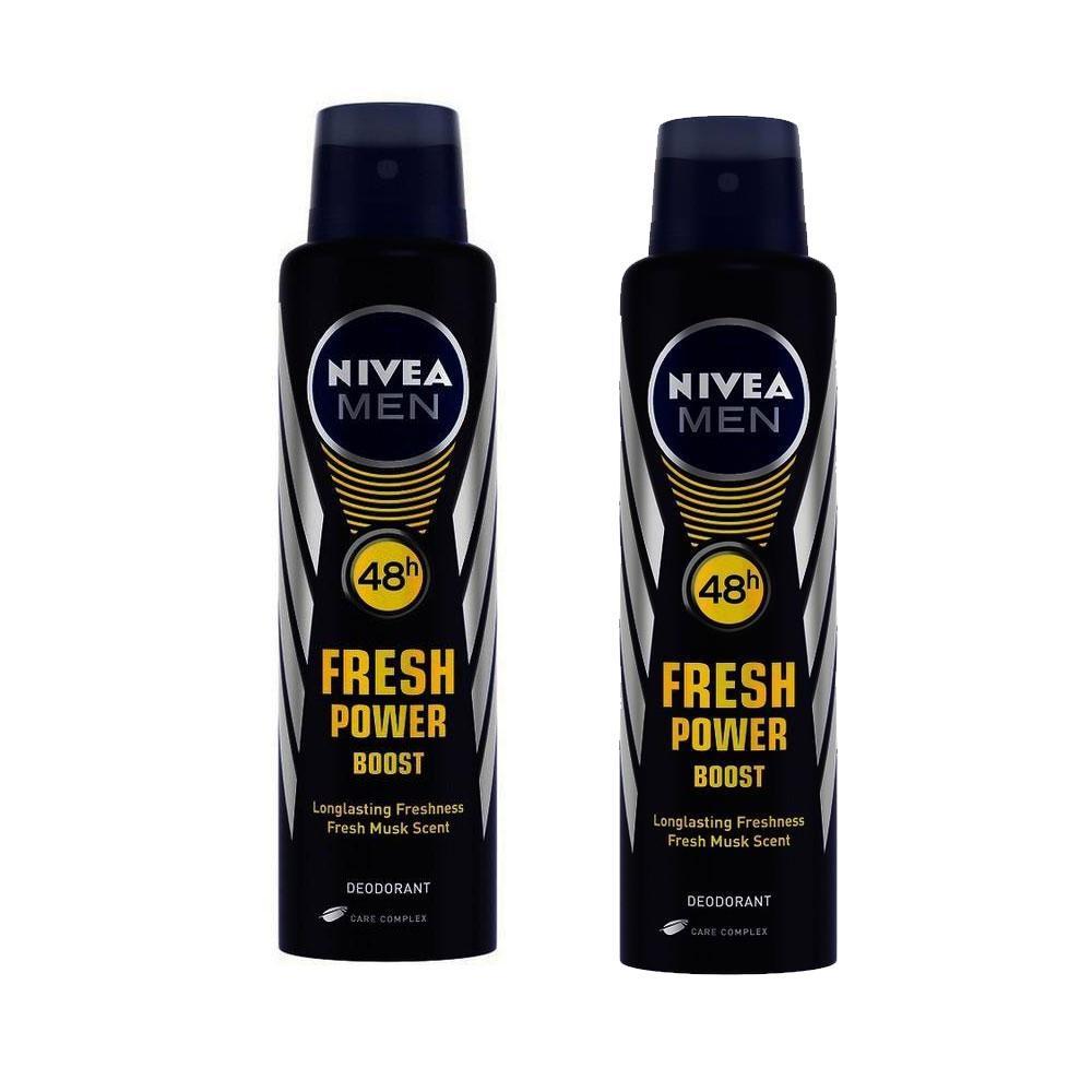 Nivea Power Boost Deodorant Spray 2x 150 ml