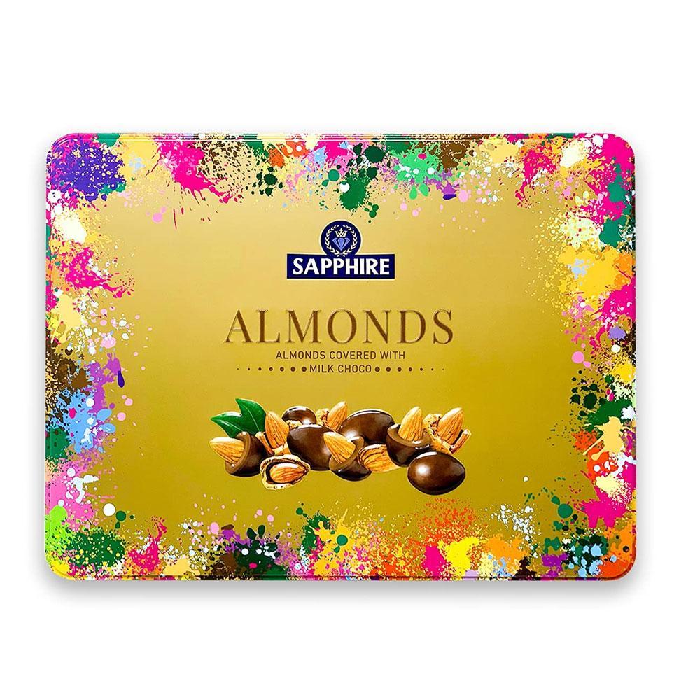 Sapphire Chocolate Coated Nuts Gold, Almond, 350g