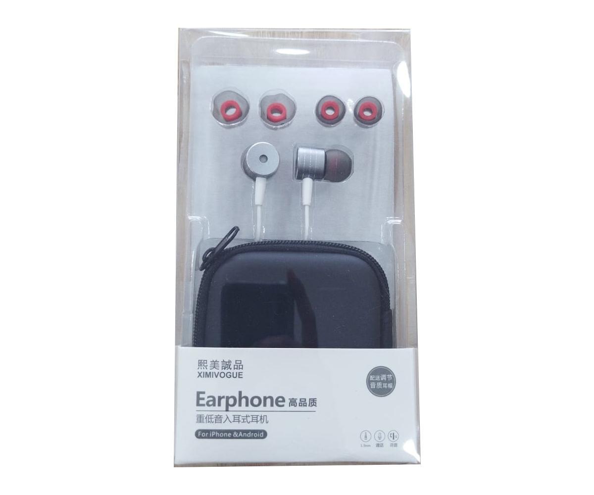 XIMI VOGUE™ extra bass Earphone with case