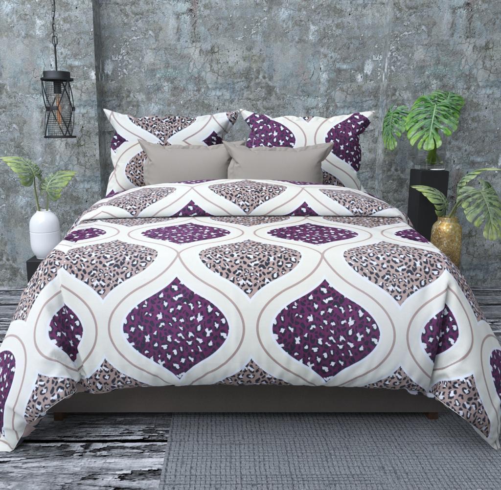 Set of 5 Home kraft Floral Printed Double bedsheet with 10 Pillow Covers Multicolor