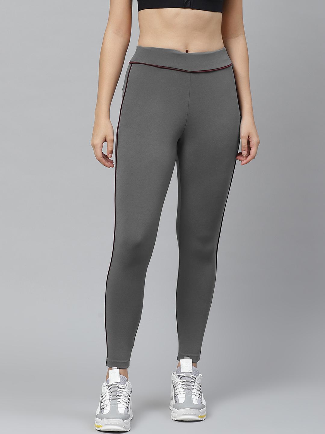 PICOT Women Grey Solid Tights
