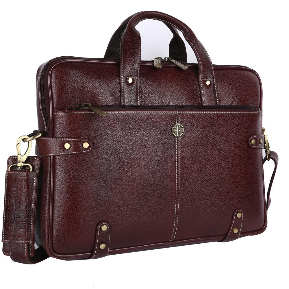 Hammonds Flycatcher Original Bombay Brown Leather 15.6 inch Laptop Messenger Bag