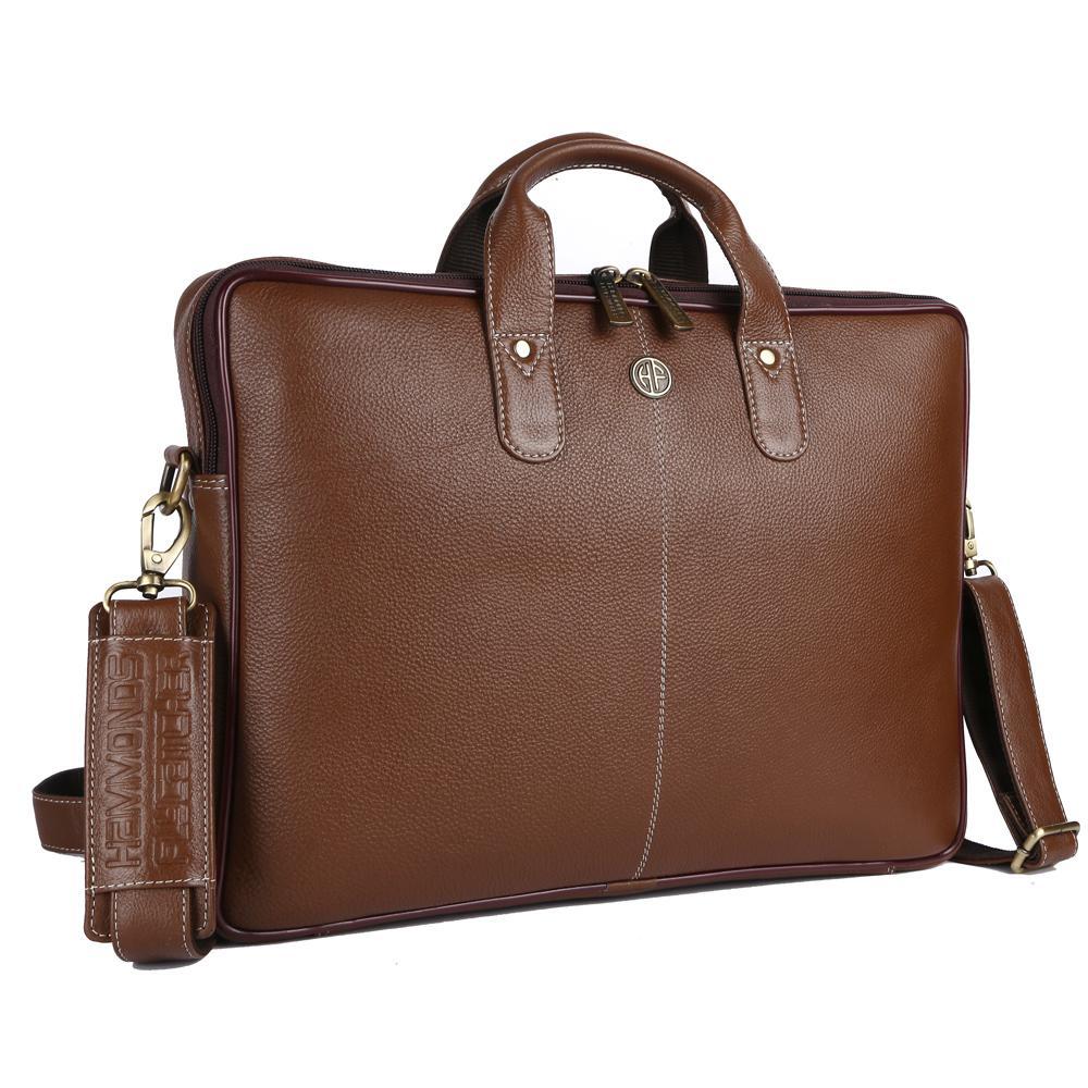 Hammonds Flycatcher Original Bombay Brown Leather 15.6 inch Laptop Messenger Bag