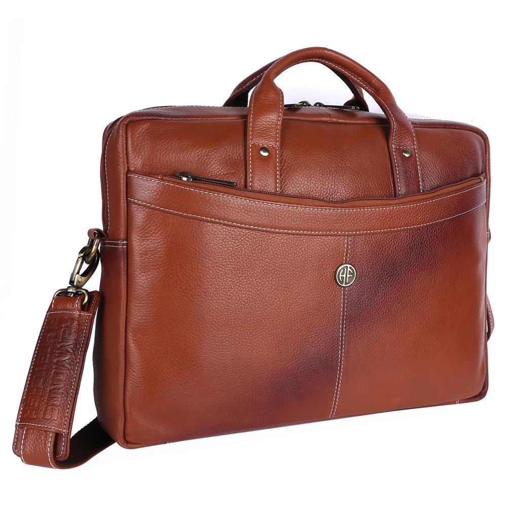 Hammonds Flycatcher Original Bombay Brown Leather 15.6 inch Laptop Messenger Bag