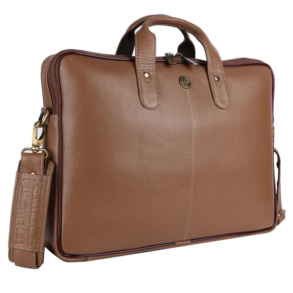 Hammonds Flycatcher Original Bombay Brown Leather 15.6 inch Laptop Messenger Bag