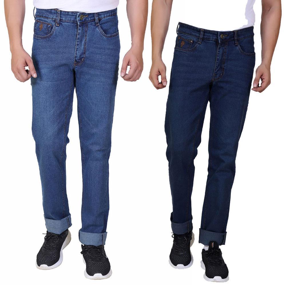 Pack of  2 Men Jeans – FADE BLUE  _  INDIGO CHARCOAL  