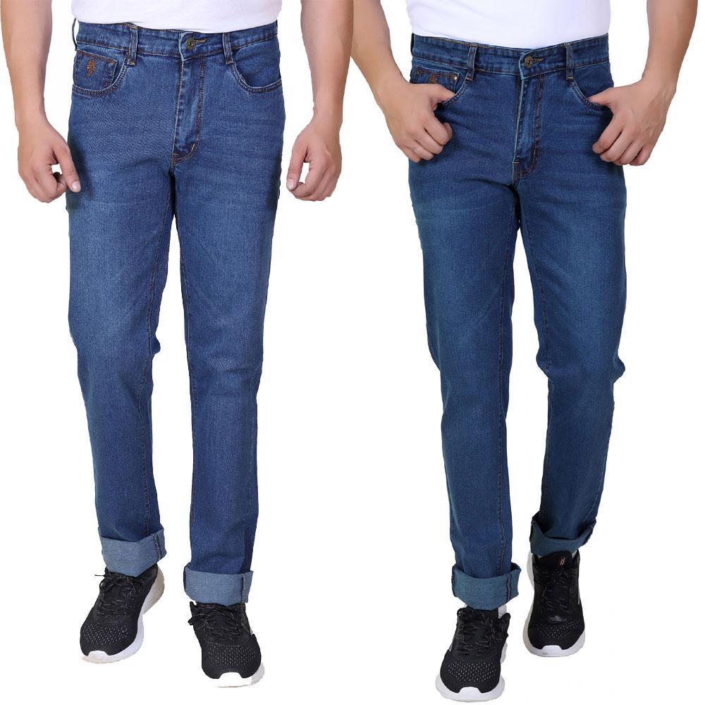 Pack of  2 Men Jeans – Green Tint  _  FADE BLUE