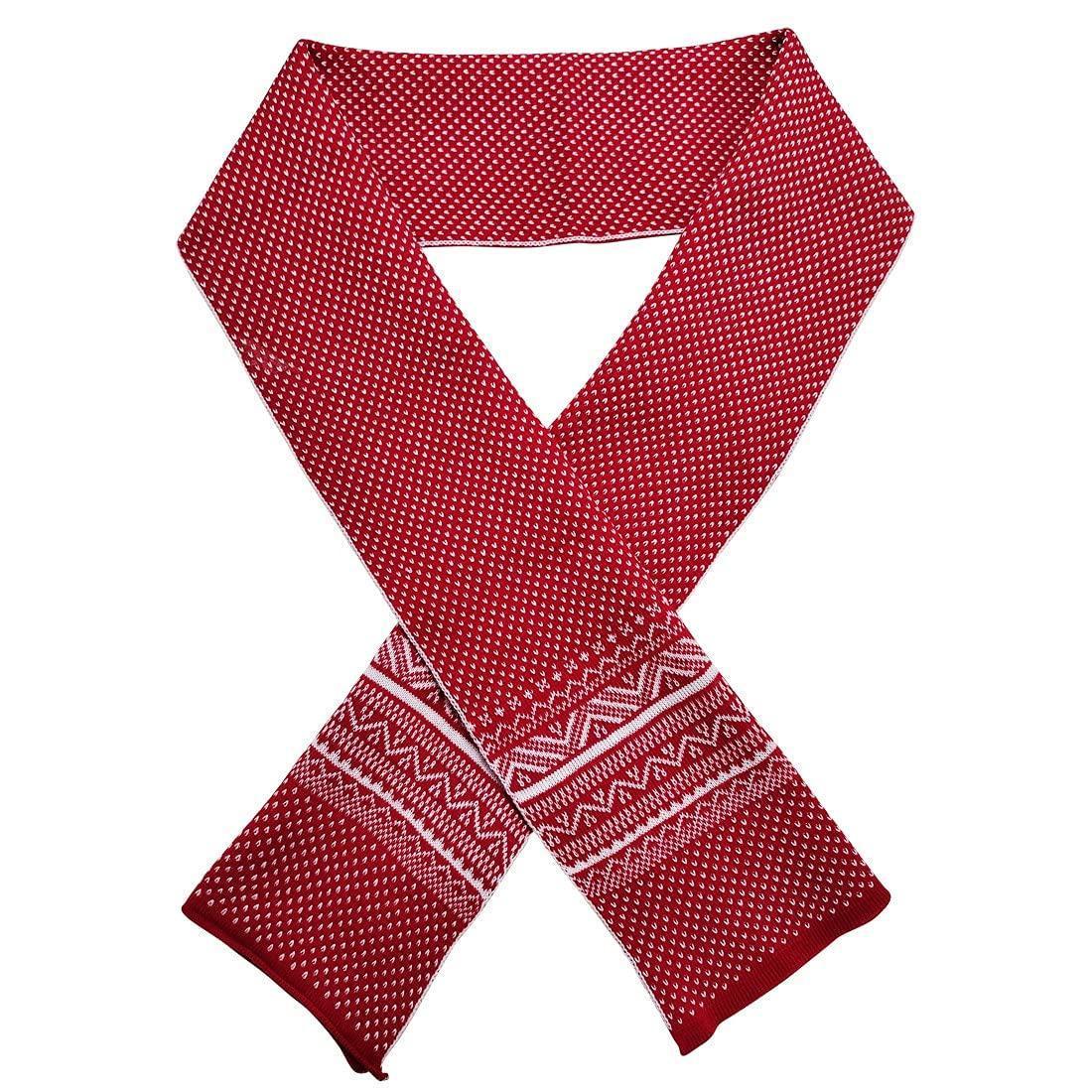 Graceway Mens and Women 100% Acro Wool Reversible Jacquard Design Soft Warm Muffler for winters   