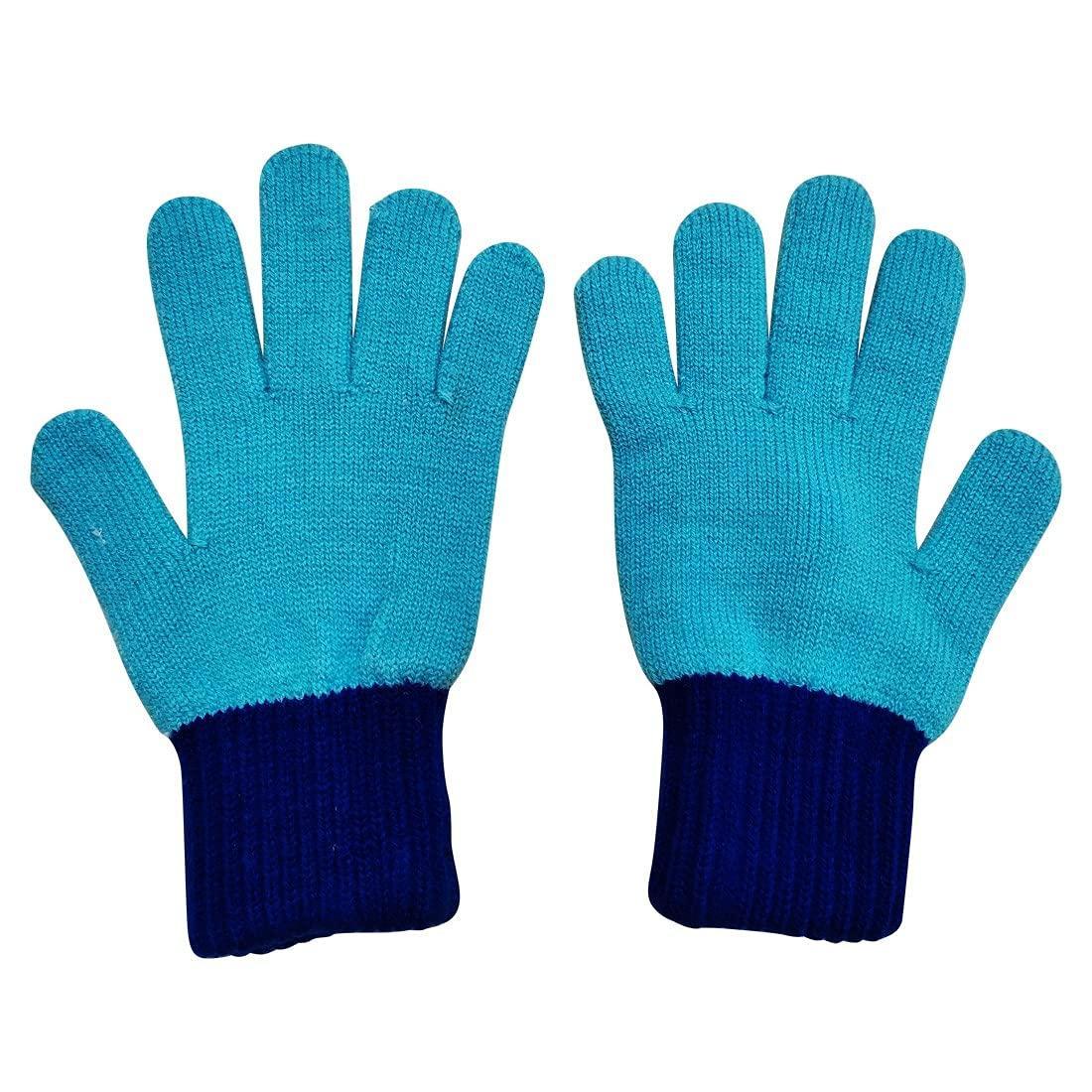 Graceway Kids Boys and Girls 100% Acro Wool Gloves Soft Warm for Winters 2 years - 16 years   