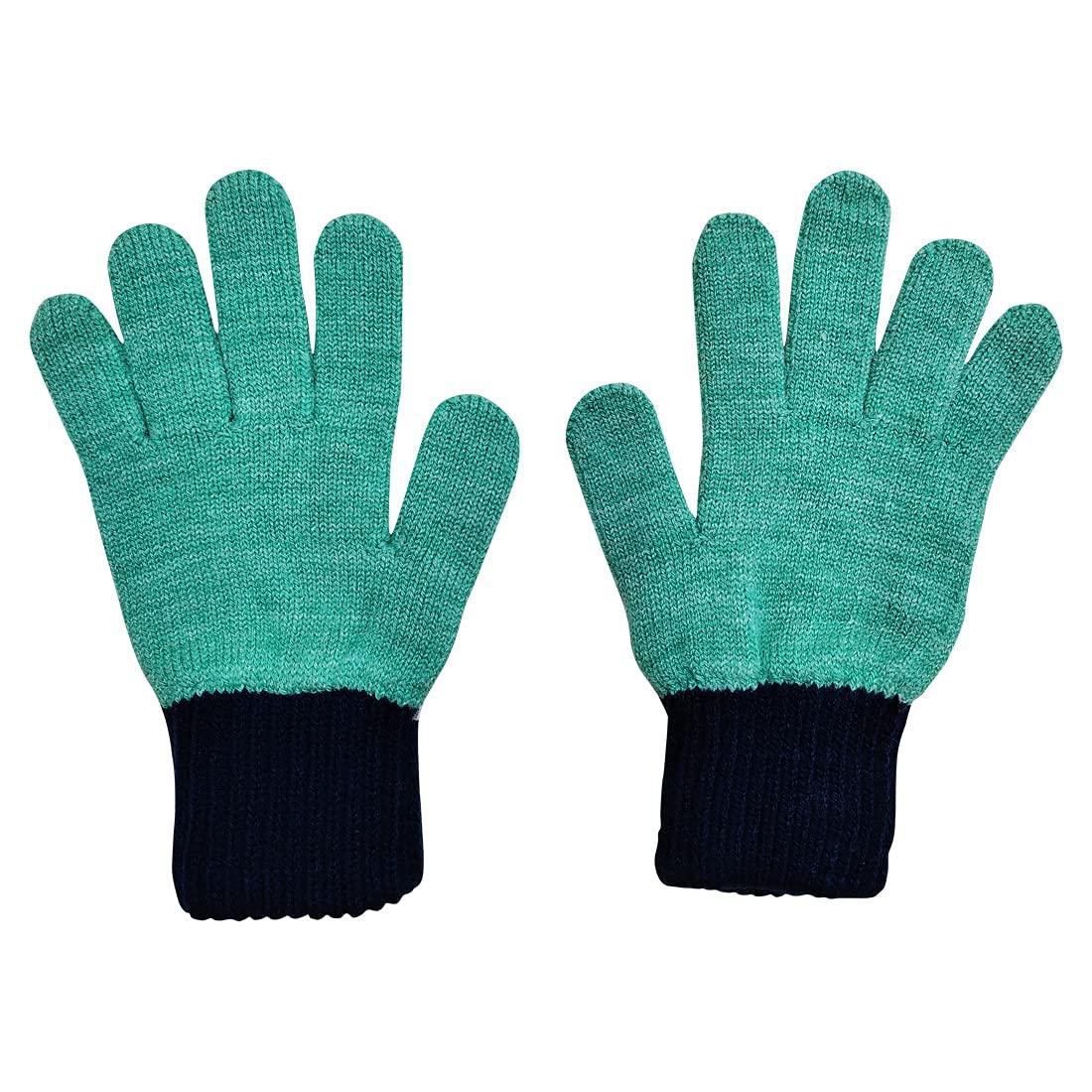 Graceway Kids Boys and Girls 100% Acro Wool Gloves Soft Warm for Winters 2 years - 16 years   