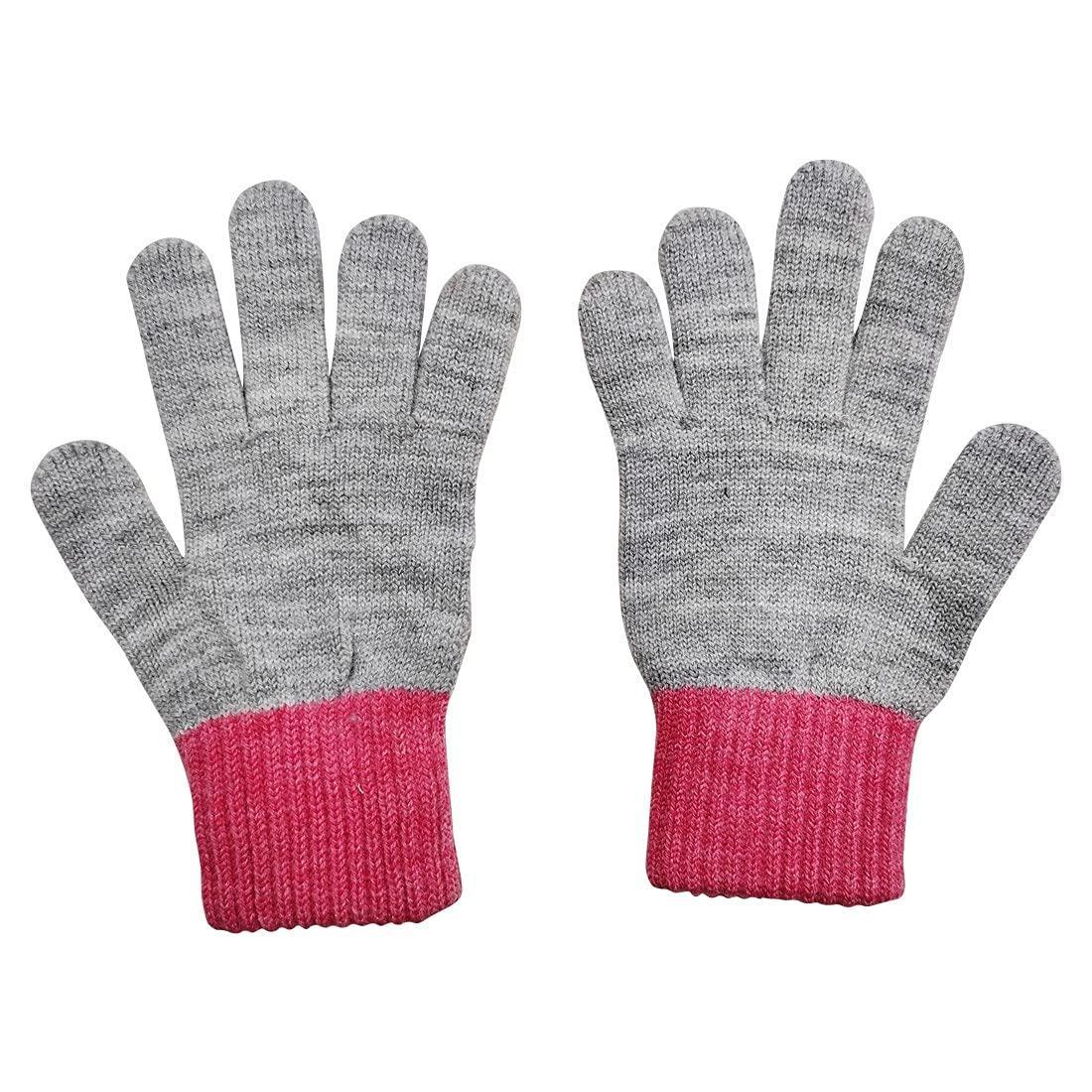 Graceway Kids Boys and Girls 100% Acro Wool Gloves Soft Warm for Winters 2 years - 16 years   
