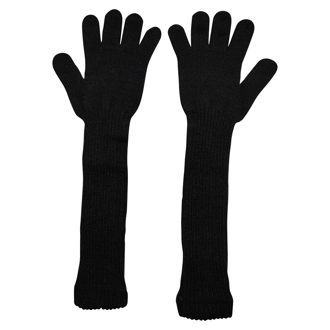 Graceway Women's 100% Acro Wool Long Arm length Gloves for Winter Season