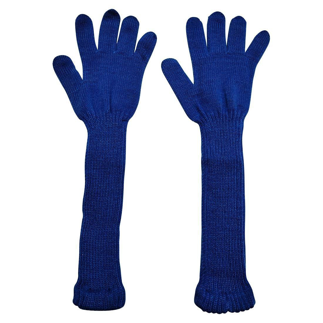 Graceway Women's 100% Acro Wool Long Arm length Gloves for Winter Season