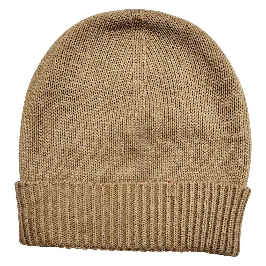 Graceway Men Women Unisex 100% Acro Wool Knit & Wear Seamless Plain Solid Cap, Extra Warm and Soft for winters