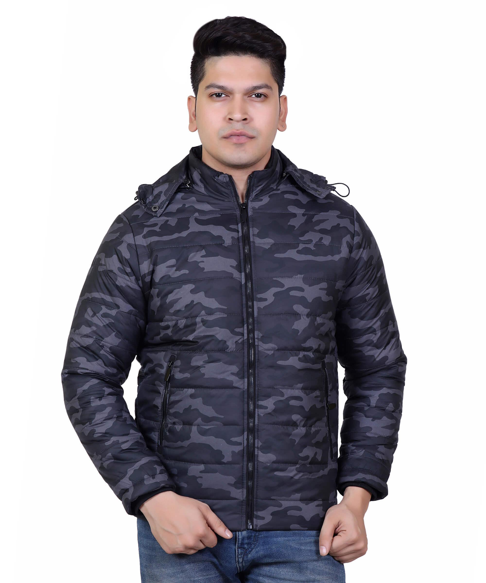 Men Jacket – Camo Grey