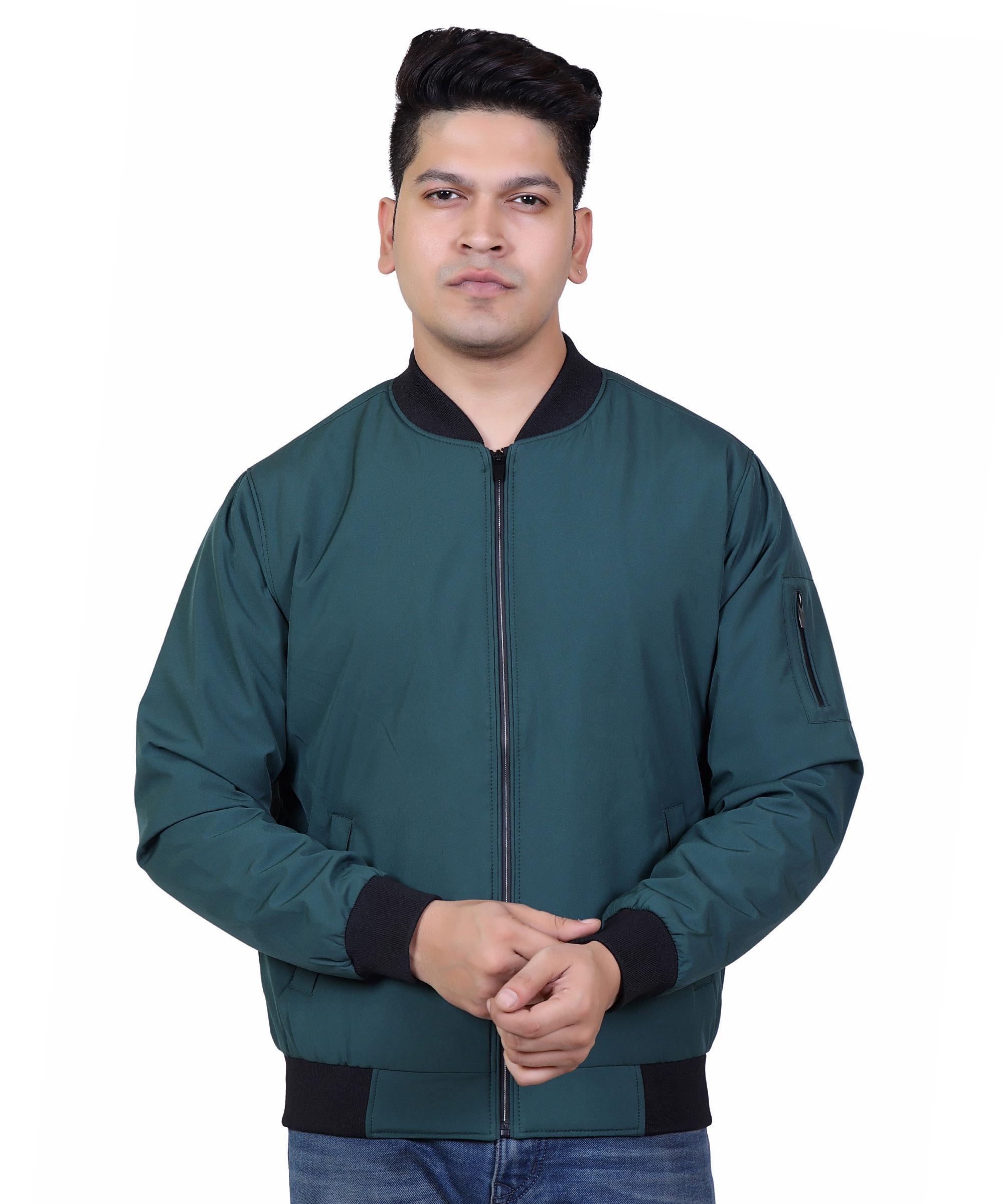 Men Jacket – Teal Green