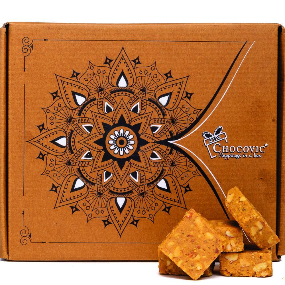 Chocovic Roasted Chana Burfi (Eco Box - 500 gm)