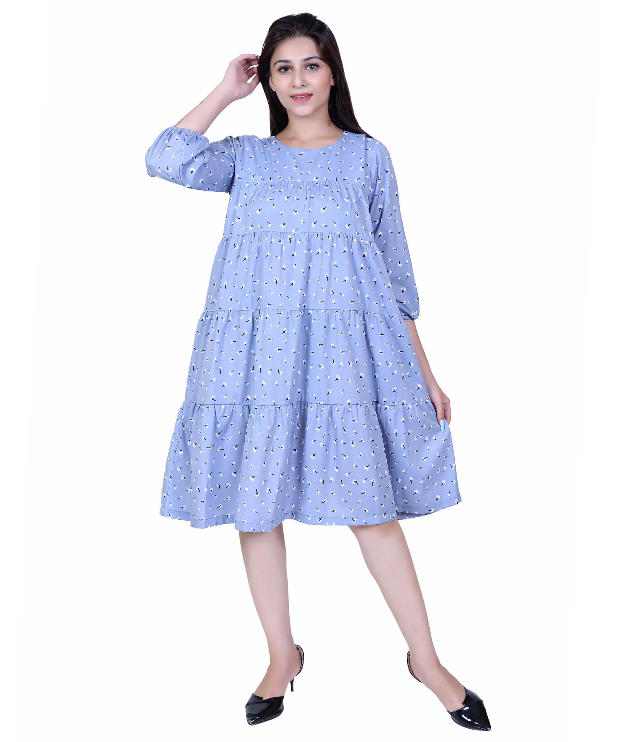 SECT-WWD WOMEN WESTERN DRESS PRINT – MAYA BLUE PRINT