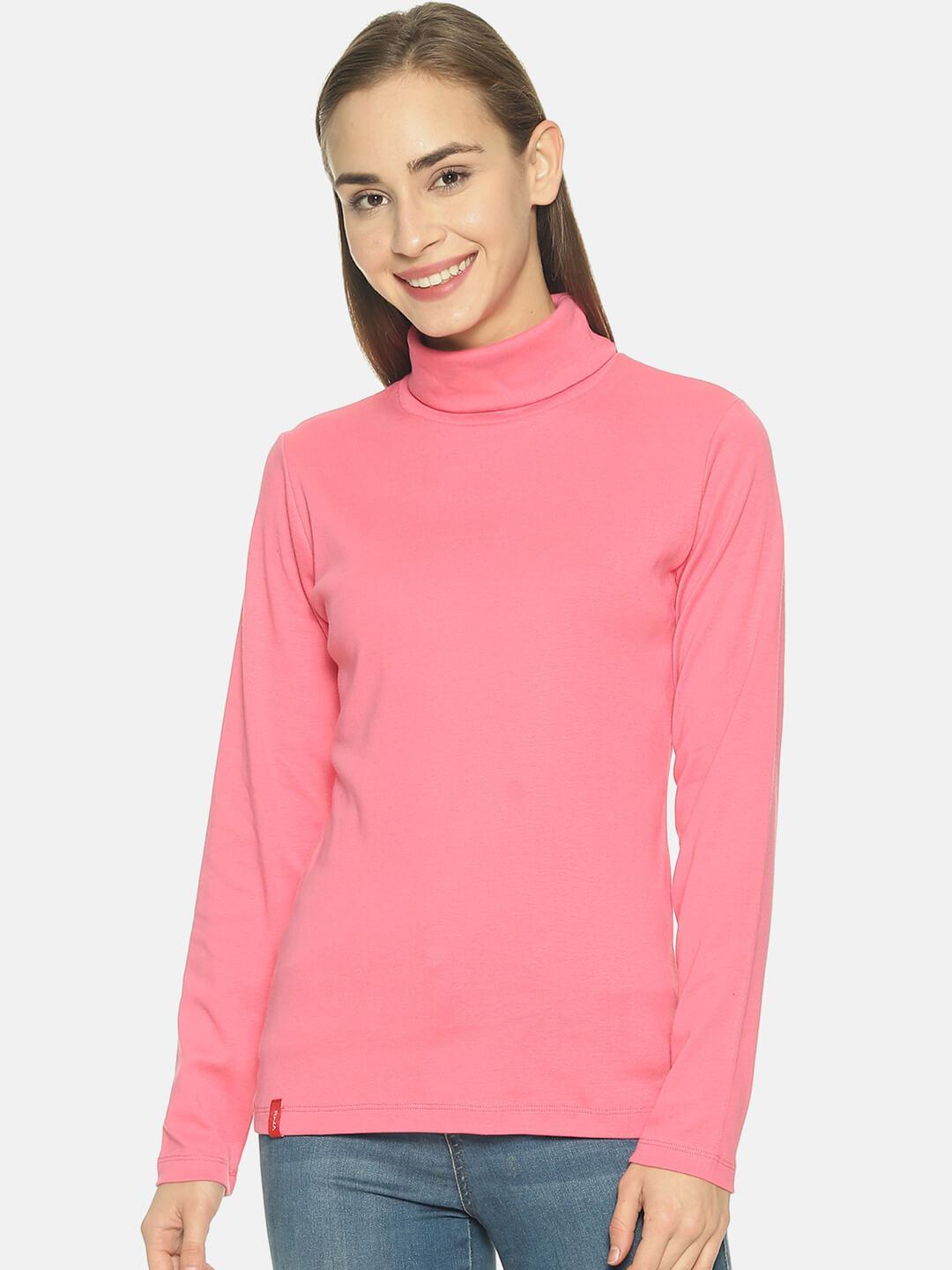 Women’s Dark Pink Turtle Neck Top
