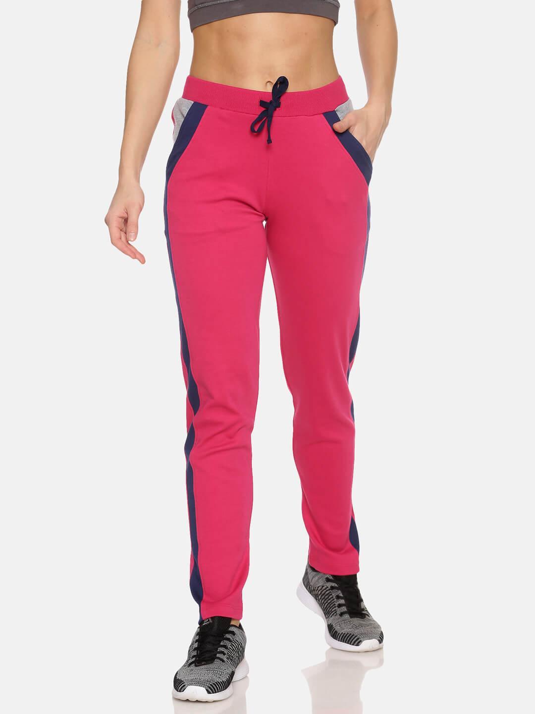 FEMEA Women Pink Solid Track Pants
