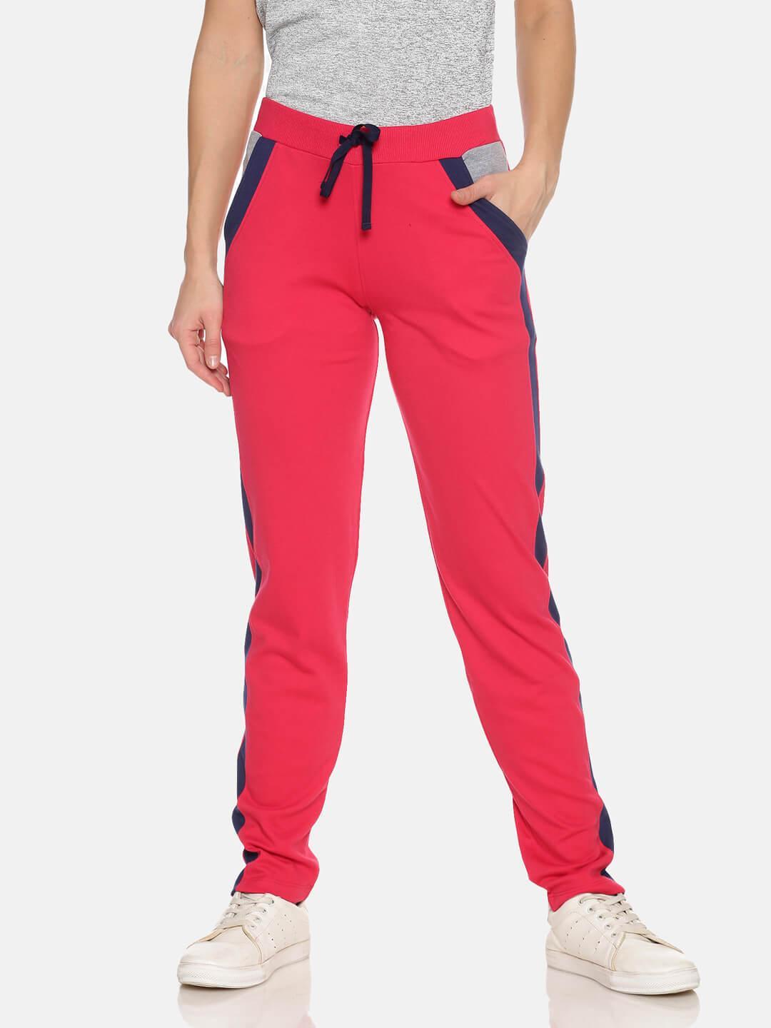 FEMEA Women Red Solid Track Pants