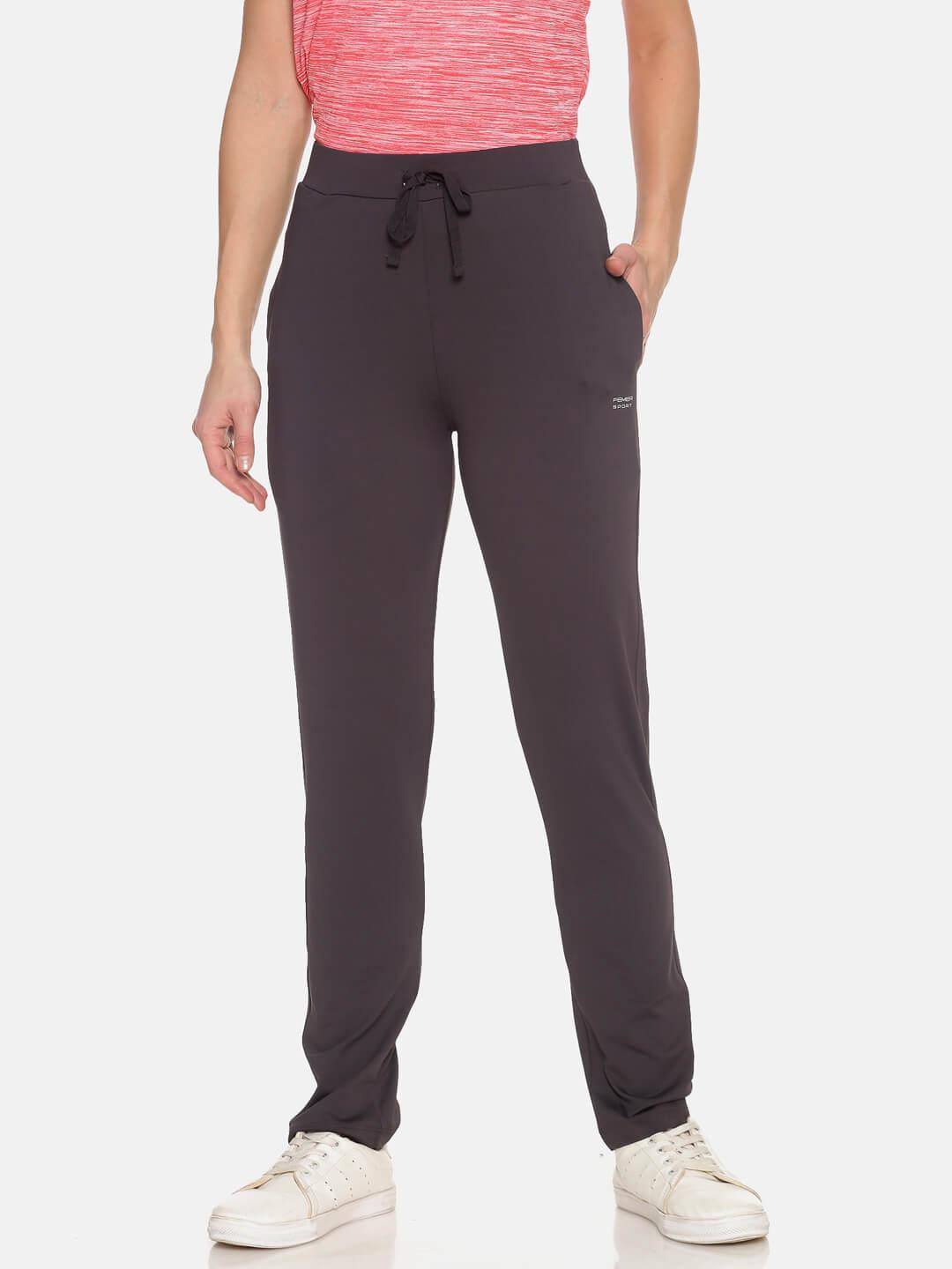 FEMEA Women Dark Grey Track Pants