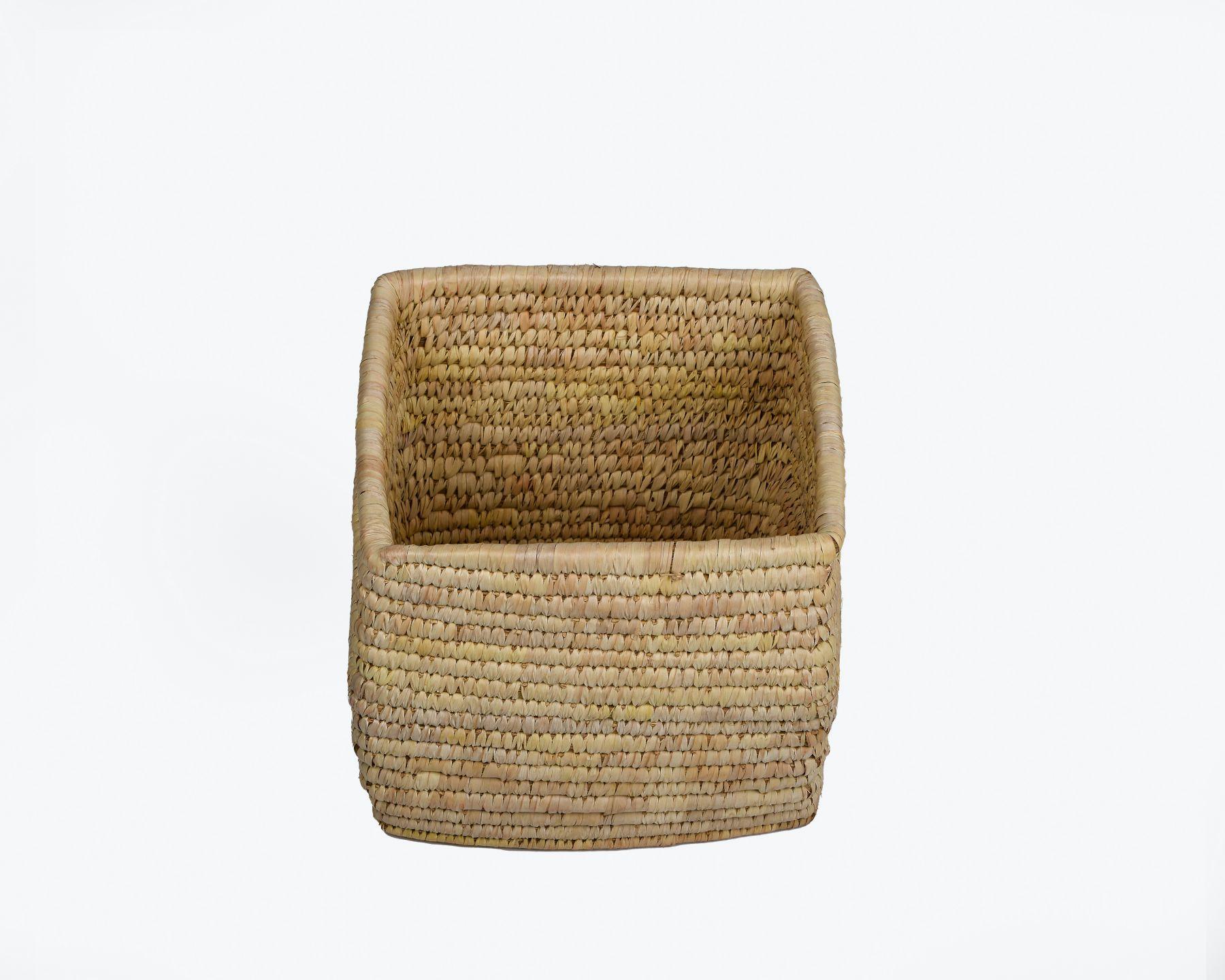 Handmade Braided Sabaii SQUARE   PLANTER