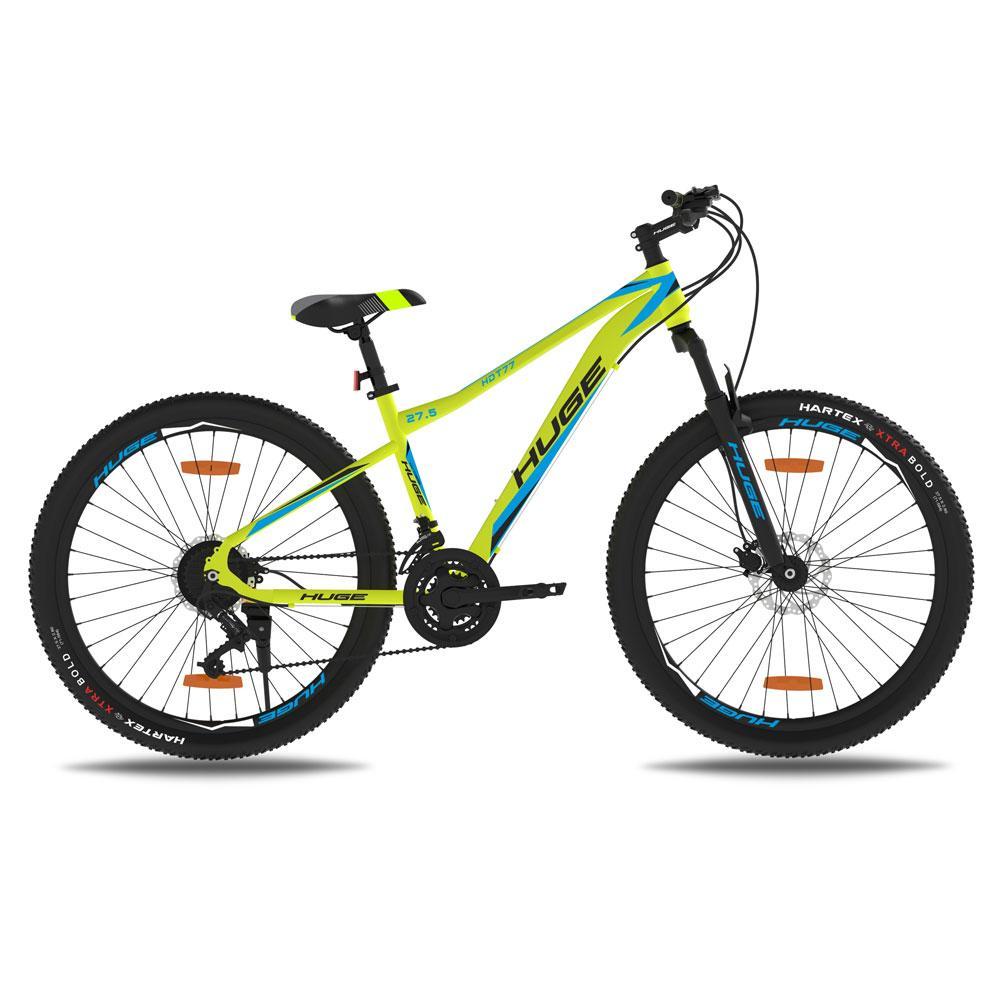 HUGE HDT77| Mountain Bike | Unisex | 27 | Dual Disc |Front Suspension |Steel | 21 Speed