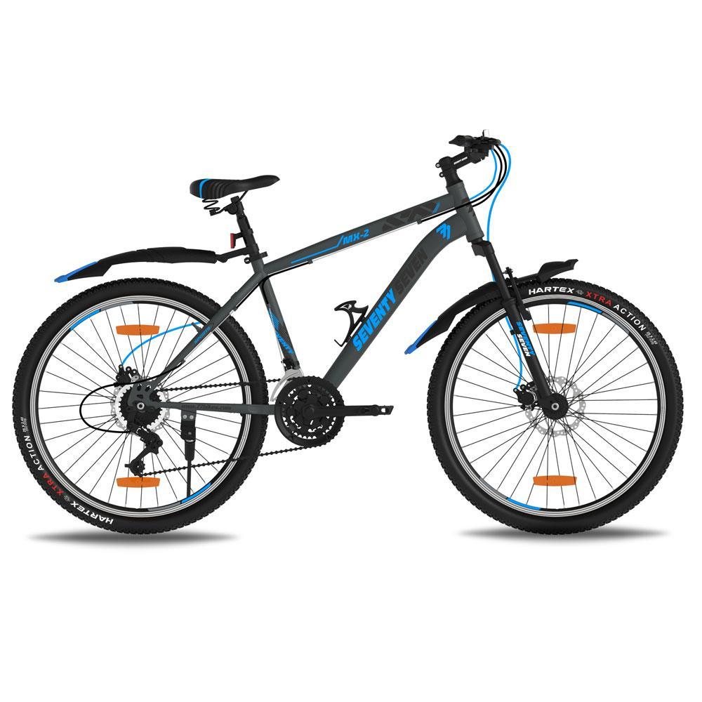 SEVENTY SEVEN MX2| Mountain Bike | Unisex | 26 | Dual Disc |Front Suspension |Steel | 21 Speed
