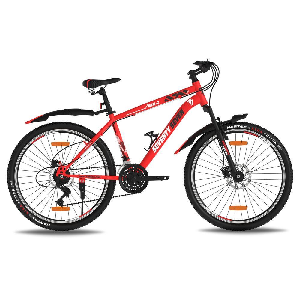 SEVENTY SEVEN MX2| Mountain Bike | Unisex | 26 | Dual Disc |Front Suspension |Steel | 21 Speed