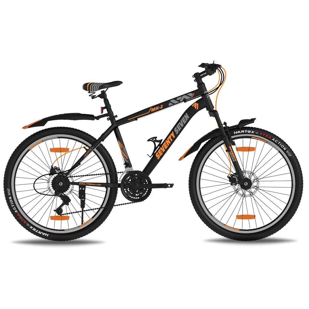 SEVENTY SEVEN MX2| Mountain Bike | Unisex | 26 | Dual Disc |Front Suspension |Steel | 21 Speed