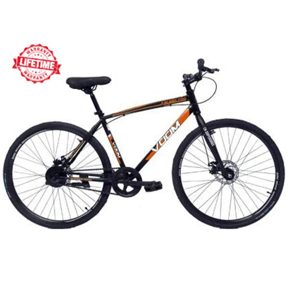 Voom Sleek 700C Black:Orange Front suspension Cycle