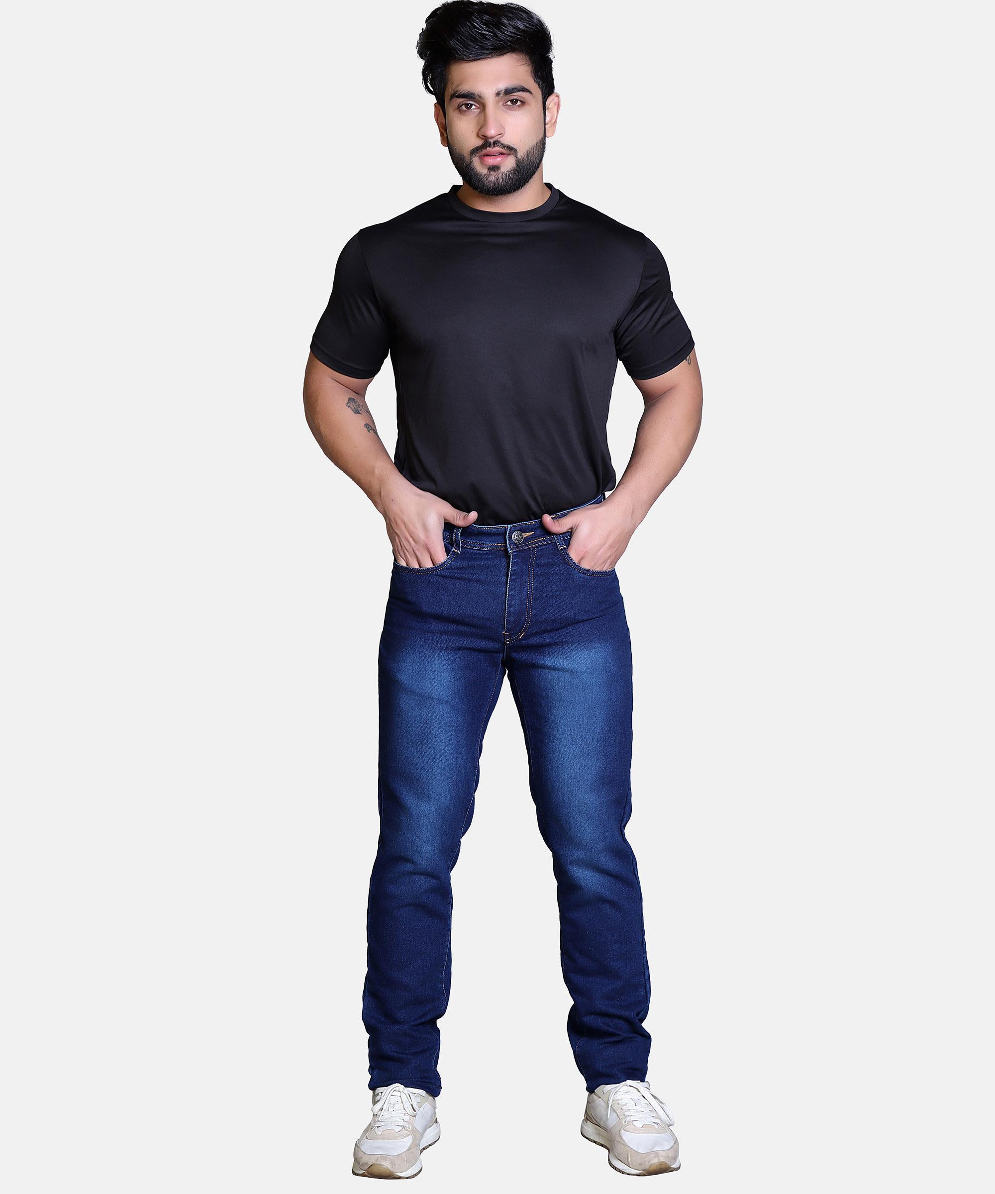 Men Regular Jeans Hard Blue