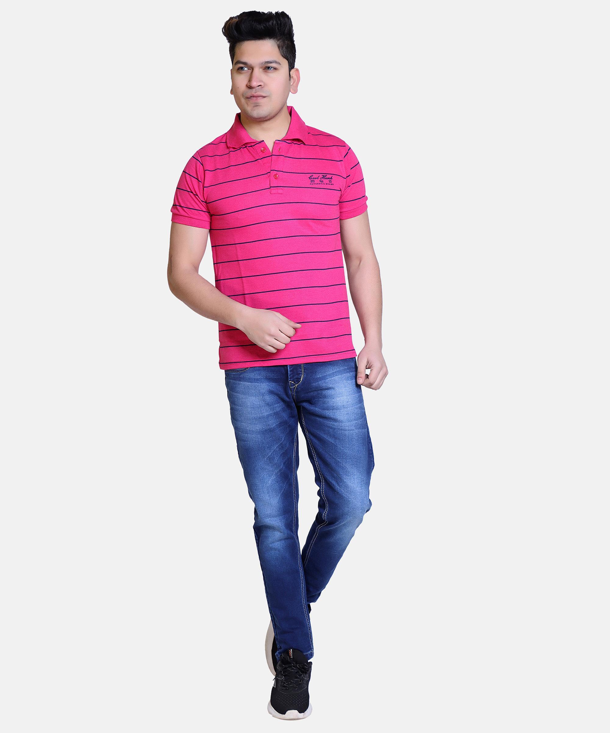Men Regular Jeans Hard Wash-Blue